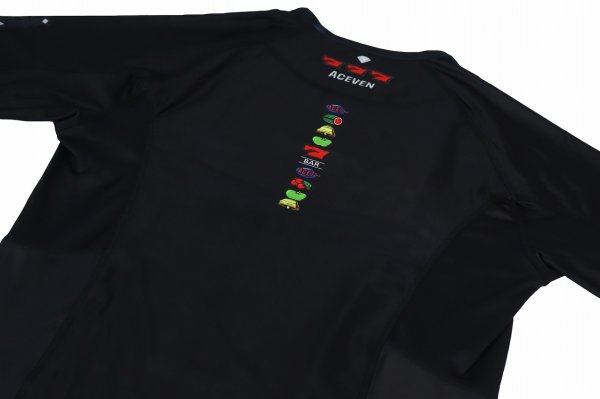 Photo7: ACE7 Rashguard 01 Short Sleeve Black (7)