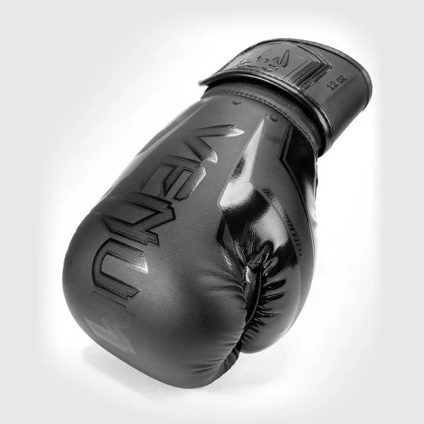 Photo5: VENUM Boxing Glove ELITE EVO Black/Black (5)