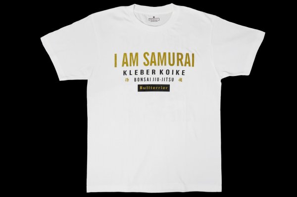 Photo1: BULL TERRIER KLEBER KOIKE Samurai T-Shirt White (1)