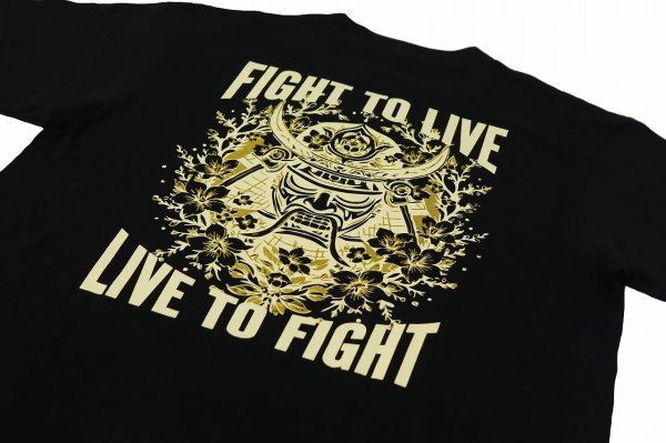 Photo4: BULL TERRIER KLEBER KOIKE Samurai T-Shirt Black (4)