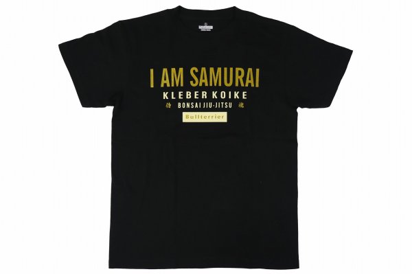 Photo1: BULL TERRIER KLEBER KOIKE Samurai T-Shirt Black (1)
