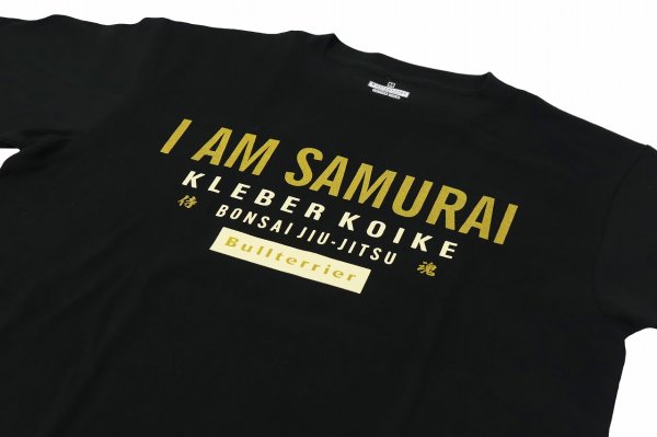 Photo3: BULL TERRIER KLEBER KOIKE Samurai T-Shirt Black (3)