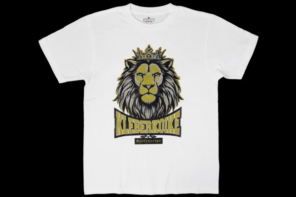 Photo1: BULL TERRIER KLEBER KOIKE Lion T-Shirt White (1)