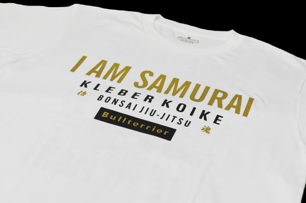 Photo3: BULL TERRIER KLEBER KOIKE Samurai T-Shirt White (3)
