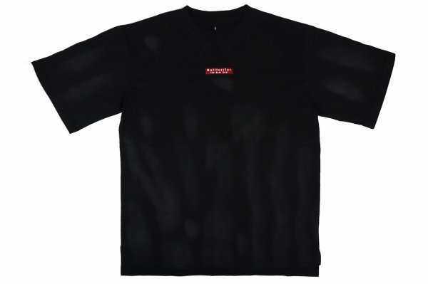 Photo1: BULL TERRIER Oversized T-Shirt Tie Dye Black (1)