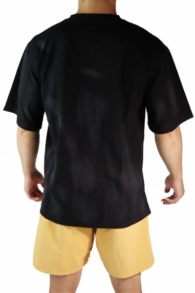 Photo6: BULL TERRIER Oversized T-Shirt Tie Dye Black (6)