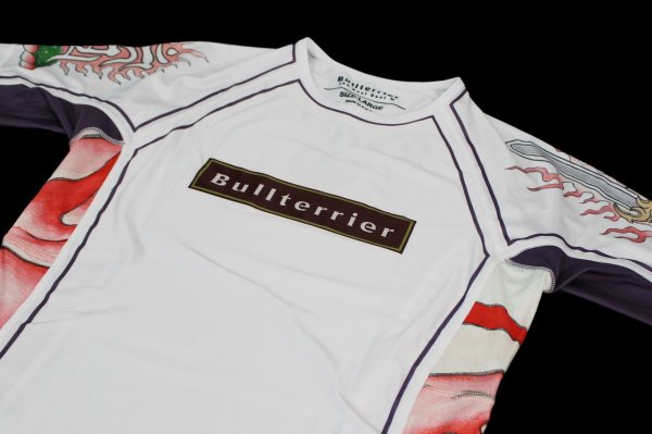 Photo6: BULL TERRIER Rashguard ACALA 2.0 Short Sleeve White (6)
