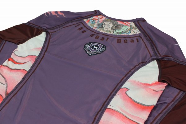 Photo7: BULL TERRIER Rashguard ACALA 2.0 Long Sleeve Purple (7)
