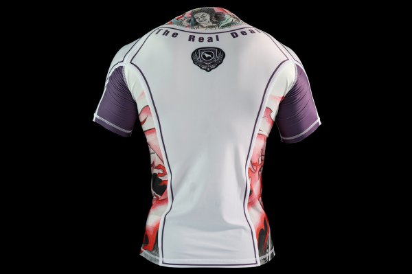 Photo3: BULL TERRIER Rashguard ACALA 2.0 Short Sleeve White (3)