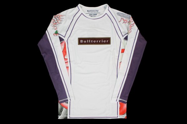 Photo4: BULL TERRIER Rashguard ACALA 2.0 Long Sleeve White (4)