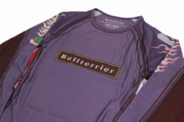 Photo6: BULL TERRIER Rashguard ACALA 2.0 Long Sleeve Purple (6)
