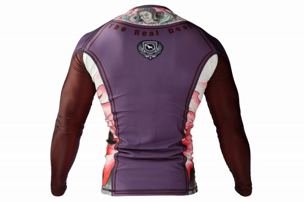 Photo3: BULL TERRIER Rashguard ACALA 2.0 Long Sleeve Purple (3)