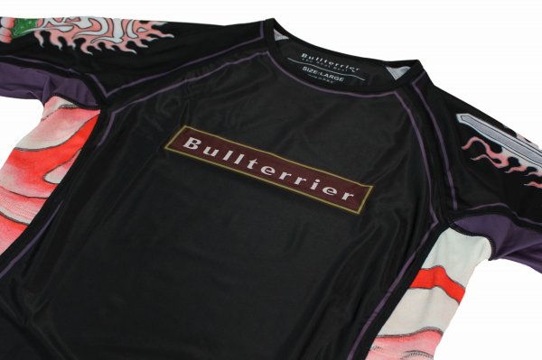 Photo6: BULL TERRIER Rashguard ACALA 2.0 Short Sleeve Black (6)