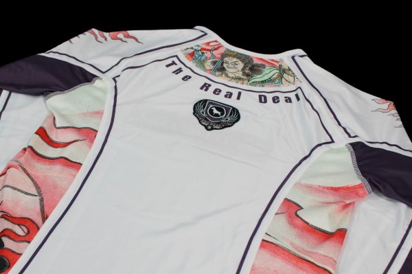 Photo7: BULL TERRIER Rashguard ACALA 2.0 Long Sleeve White (7)