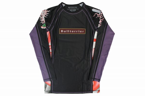 Photo4: BULL TERRIER Rashguard ACALA 2.0 Long Sleeve Black (4)