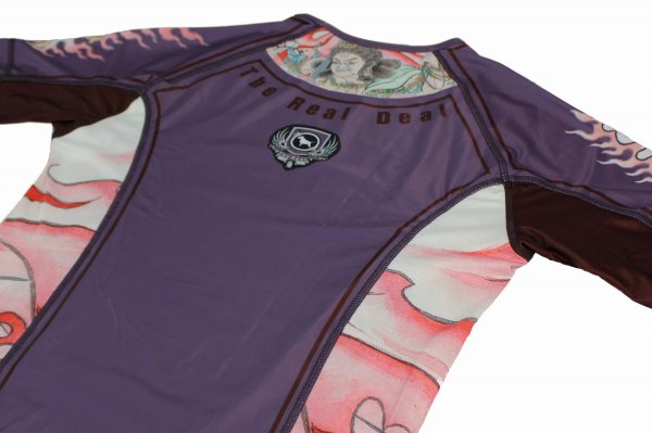 Photo7: BULL TERRIER Rashguard ACALA 2.0 Short Sleeve Purple (7)