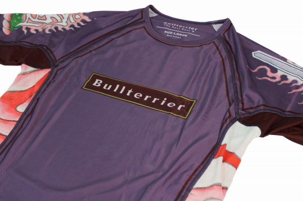 Photo6: BULL TERRIER Rashguard ACALA 2.0 Short Sleeve Purple (6)