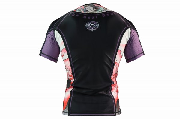 Photo3: BULL TERRIER Rashguard ACALA 2.0 Short Sleeve Black (3)