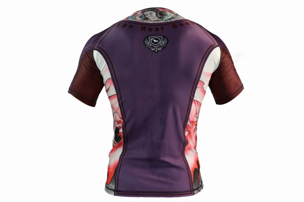 Photo3: BULL TERRIER Rashguard ACALA 2.0 Short Sleeve Purple (3)