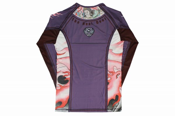 Photo5: BULL TERRIER Rashguard ACALA 2.0 Long Sleeve Purple (5)