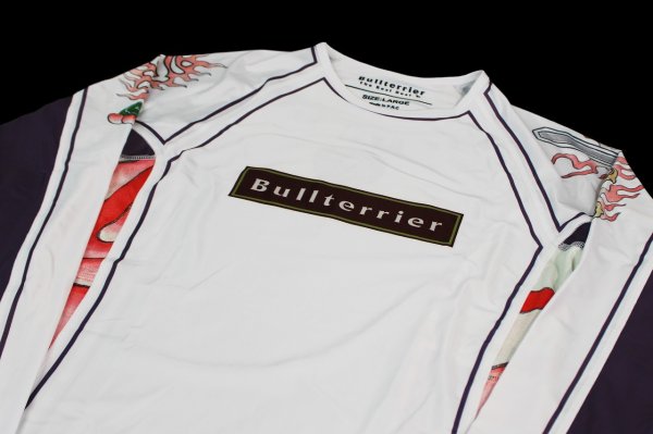 Photo6: BULL TERRIER Rashguard ACALA 2.0 Long Sleeve White (6)