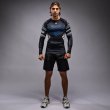 Photo5: VENUM x TEKKEN 8 Rashguard JIN KAZAMA Long Sleve Blue/Black/White (5)