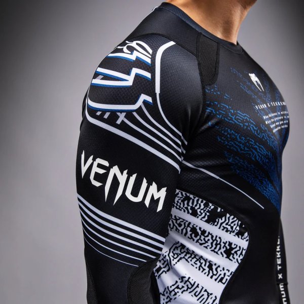 Photo7: VENUM x TEKKEN 8 Rashguard JIN KAZAMA Long Sleve Blue/Black/White (7)