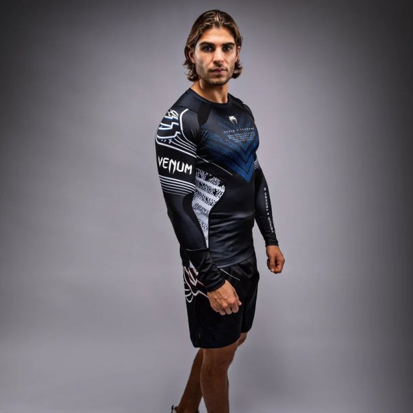 Photo4: VENUM x TEKKEN 8 Rashguard JIN KAZAMA Long Sleve Blue/Black/White (4)