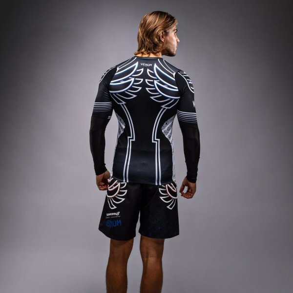 Photo3: VENUM x TEKKEN 8 Rashguard JIN KAZAMA Long Sleve Blue/Black/White (3)