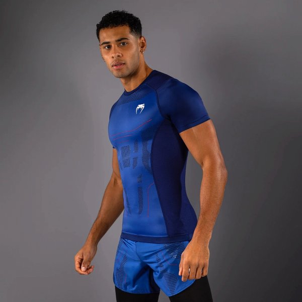 Photo3: VENUM Rashguard TECHNICAL 3.0 Short Sleeve Night Blue (3)