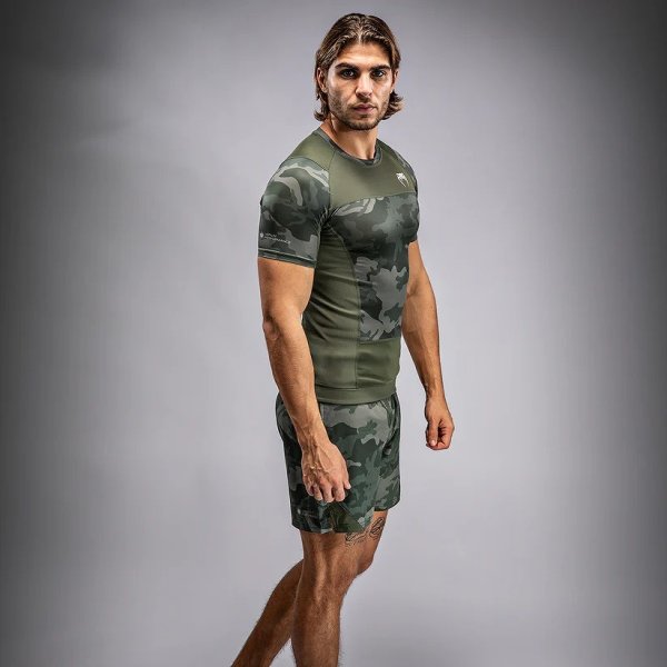 Photo4: VENUM Rashguard G-Fit Air Short Sleeve Army Camo (4)