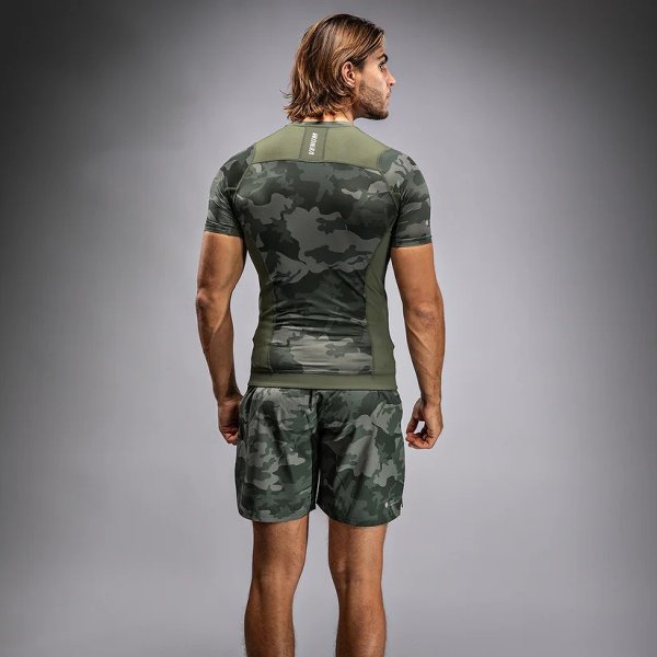 Photo3: VENUM Rashguard G-Fit Air Short Sleeve Army Camo (3)