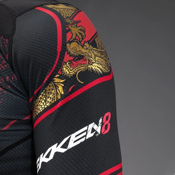 Photo5: VENUM x TEKKEN 8 Rashguard MARSHALL LAW Long Sleve Black/Red/Gold (5)