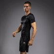 Photo2: VENUM Rashguard G-Fit Air Short Sleeve Black/Dessert Sandwich (2)