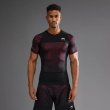 Photo1: VENUM Rashguard G-Fit AIR Short Sleeve Black/Fire Red (1)