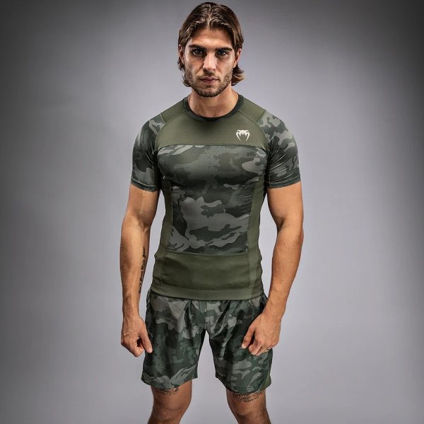Photo5: VENUM Rashguard G-Fit Air Short Sleeve Army Camo (5)