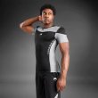 Photo1: VENUM Rashguard TEMPEST Short Sleeve Black/Gray (1)