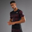 Photo3: VENUM Rashguard G-Fit AIR Short Sleeve Black/Fire Red (3)