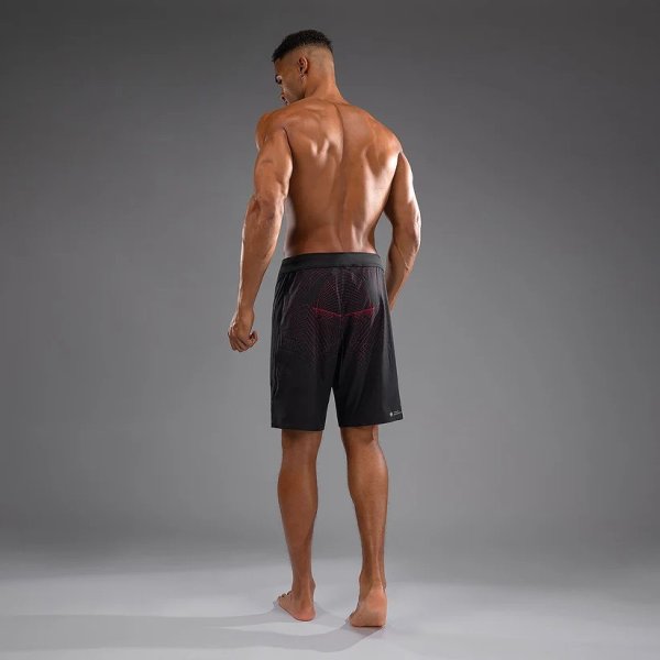 Photo2: VENUM Fight Shorts G-Fit Air Black/Fire Red (2)