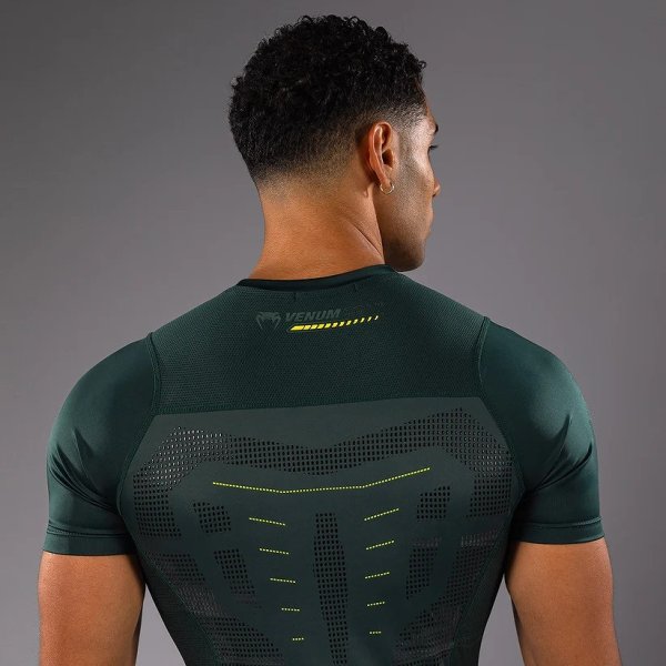 Photo5: VENUM Rashguard TECHNICAL 3.0 Short Sleeve Forest Green (5)