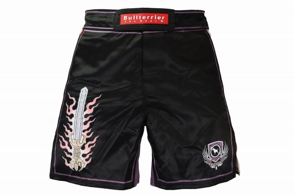 Photo1: BULL TERRIER Fight Shorts ACALA 2.0 Black (1)