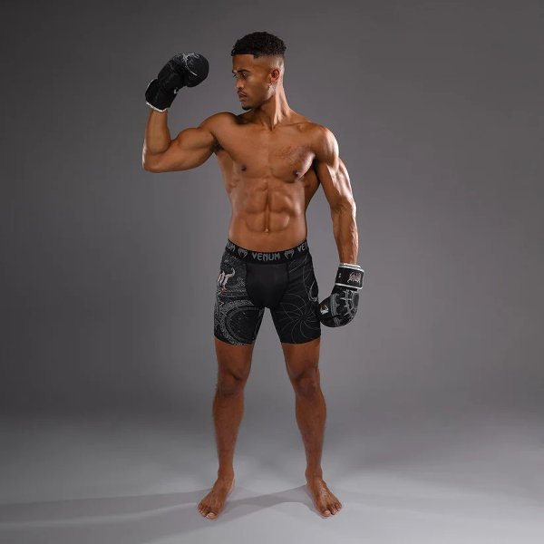 Photo4: VENUM Vale Tudo Shorts GLADIATOR 5.0 Black/Silver (4)