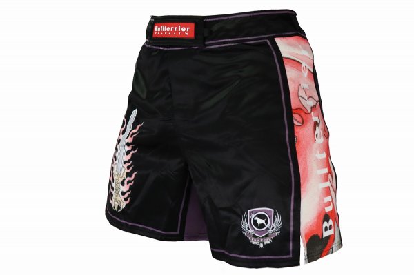 Photo2: BULL TERRIER Fight Shorts ACALA 2.0 Black (2)
