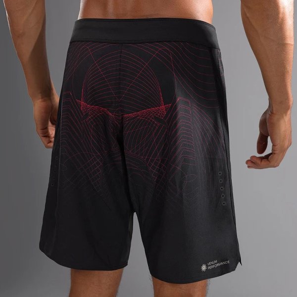Photo6: VENUM Fight Shorts G-Fit Air Black/Fire Red (6)
