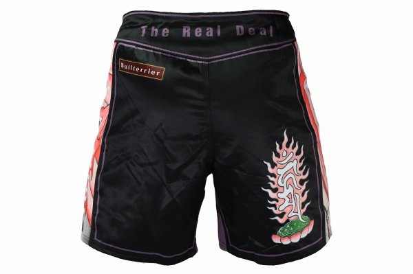 Photo3: BULL TERRIER Fight Shorts ACALA 2.0 Black (3)