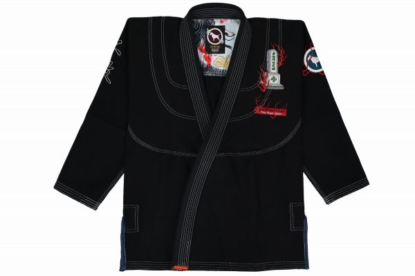 Photo1: BULLTERRIER Jiu Jitsu Gi FUHAI R Black (1)