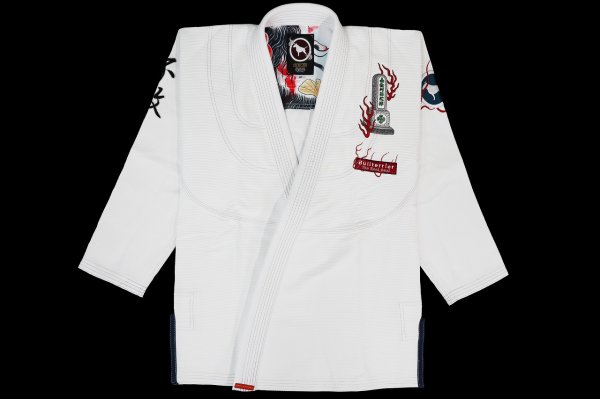 Photo1: BULLTERRIER Jiu Jitsu Gi FUHAI R White (1)
