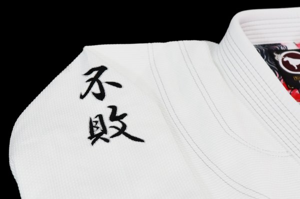 Photo7: BULLTERRIER Jiu Jitsu Gi FUHAI R White (7)