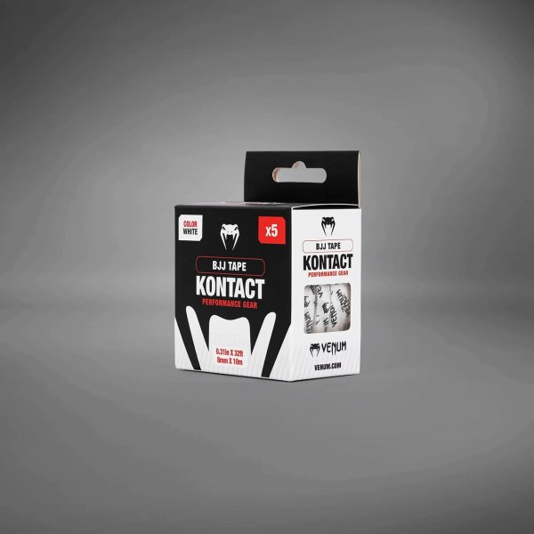 Photo4: VENUM BJJ Finger Tape Kontact White/Black (4)