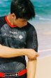 Photo3: GRIPS x AL LEONE Rashguard BLACK PIXEL Short Sleeve Black/Red (3)